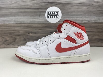 Nike Air Jordan 1 Mid SE 'Lobster' White Dune Red GS Men's (FJ3464