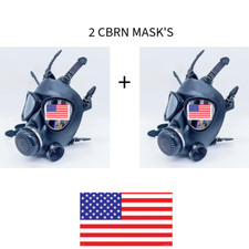SafeGuardian (TWO) Gas Mask Face Respirator CBRN Shield Israeli Military Grade