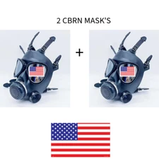 SafeGuardian (TWO) Gas Mask Face Respirator CBRN Shield Israeli Military Grade
