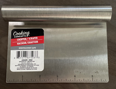 Cooking Concepts Stainless-Steel Chopper/Scraper new