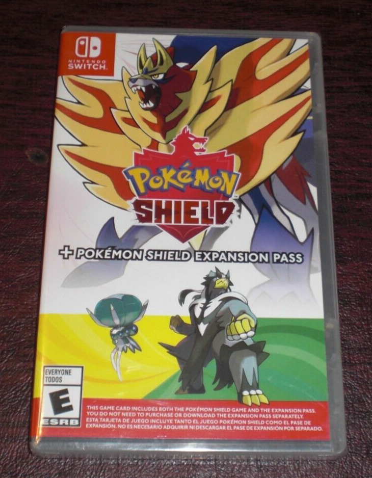 BRAND NEW Pokemon Shield Version + Expansion Pass for Nintendo Switch Fac  SEALED 45496597214