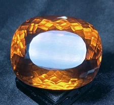 Natural Imperial Topaz Cushion Cut 200+ Ct EGL Certified Loose Gemstone KH207