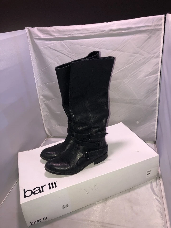 Bar III Dani 1 женщин черный колена кожаный ботинок размер 7 - Изображение 2 из 4