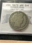 1907  S  USA,  Barber Head Half Dollar, ¢50
