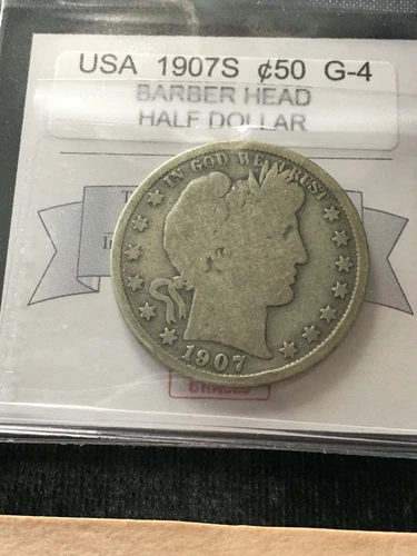 1907  S  USA,  Barber Head Half Dollar, ¢50