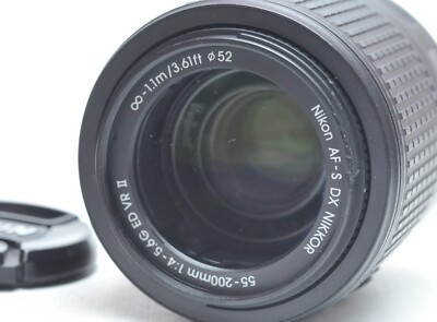 Nikon Nikkor AF-S 55-200mm f4-5.6 G ED DX VR II Lens AFS 2 | eBay