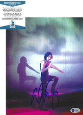 ALICE COOPER SIGNED 8x10 PHOTO SHOCK ROCK VINYL LEGEND G PROOF BECKETT COA BAS