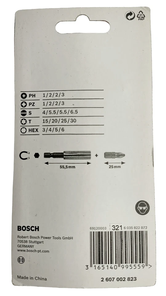 Bosch 21-tlg Schrauberbit-Set Sortiment Snap-hook hellgrün mit Karabiner - Bild 2 von 3