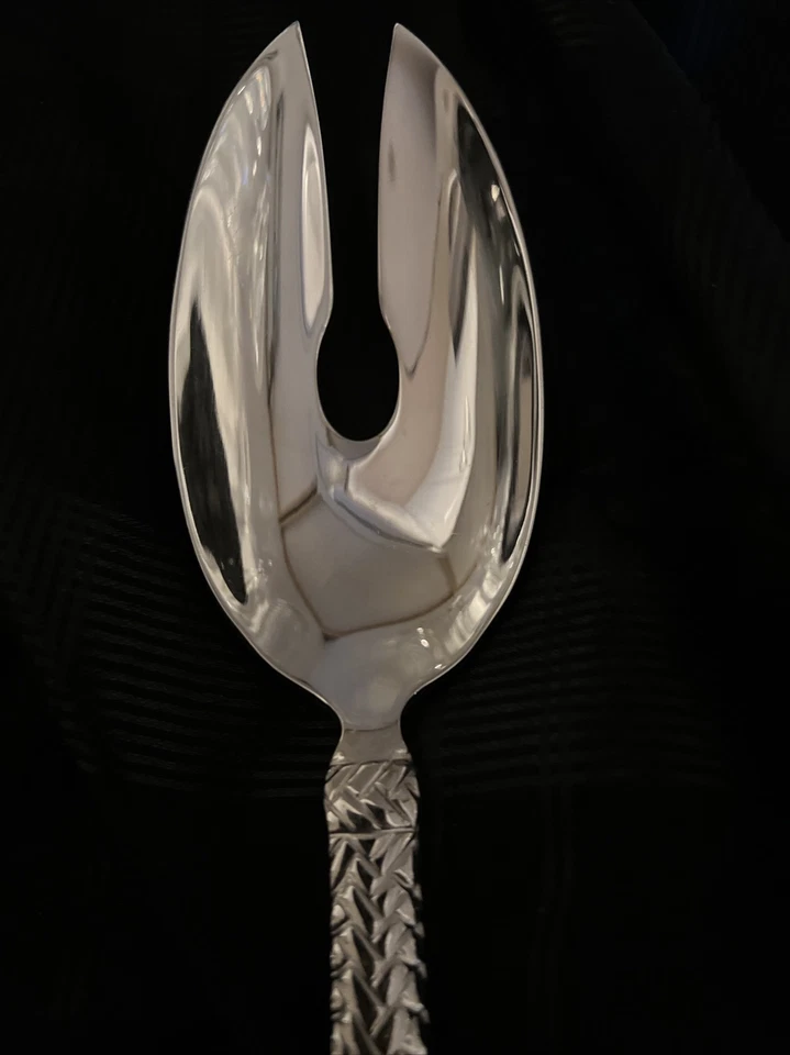 Ralph Lauren Flatware Equestrian Braid  Salad Serving Fork /Spoon - Image 3 of 4