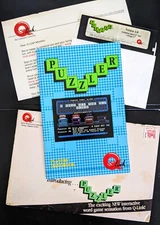 Rare PUZZLER Q-Link Pre AOL Collectible Game Floppy Disk Set for Commodore !