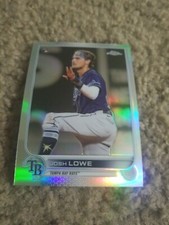 JOSHUA LOWE 2022 TOPPS CHROME CARD #83 TAMPA BAY RAYS (ROOKIE REFRACTOR)