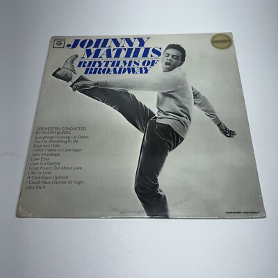 Johnny Mathis, Rhythms Of Broadway, 12  Vinyl Promotional Record, NEW