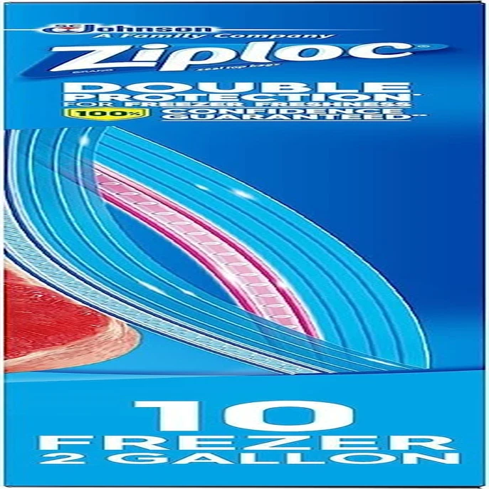 Ziploc Gallon Food Storage Freezer Bags, Grip 'N Seal