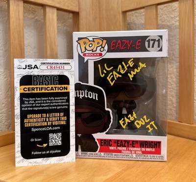 Lil Eazy E signed Funko Pop Eazy E Rap Hip Hop NWA JSA