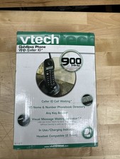 VTech Cordless Phone w/ Caller ID 9127 Black 900 MHz Analog