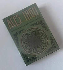 Brybelly Aces High Cannabis Theme Premium Black Core Playing Cards - New/Sealed