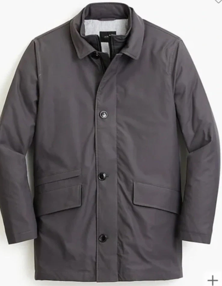 J. Crew Men’s Fulton Insulated Polartec Jacket in grey Size Large NWT