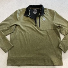 Alaskan Hardgear By Duluth Trading Co Mens Quarter Zip Pullover L Green Outdoor