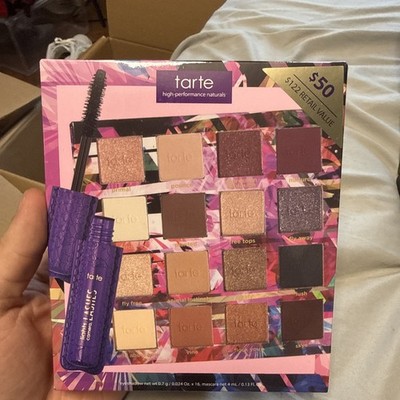 NIB Tarte Glamazon Colors 16 Eye Shadows & Mascara Set $50!