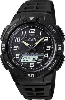 Casio Armbanduhr analog 24H + Uhr Herrenuhr Kalender Herren-Armbanduhren Schwarz