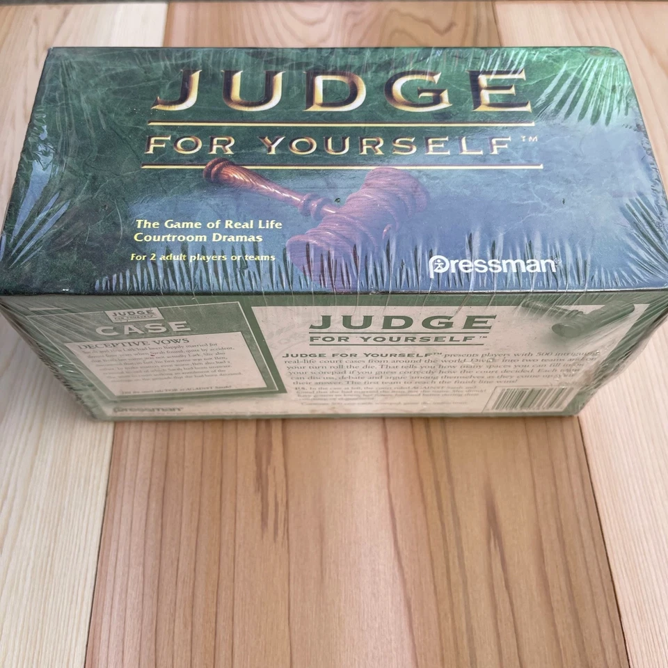 Judge For Yourself The Game of Real Life Courtroom Dramas Pressman 1996 (Sealed) - Image 2 of 3