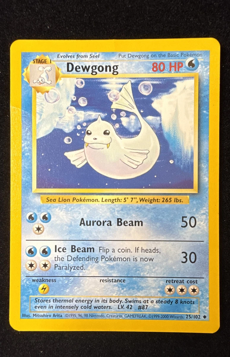 Dewgong Pokémon TCG Cards for sale | eBay