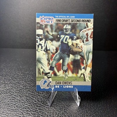 1990 Pro Set - Draft Dan Owens #704 (RC) Detroit Lions NFL