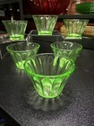 15 Vintage Hazel Atlas Uranium Glass Custard Cups — photo 4