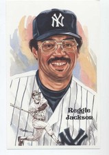REGGIE JACKSON UNSIGNED  PEREZ STEELE POST CARD - NrMt-Mt from sets