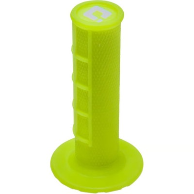 ODI V2 Lock-On 1/2 Waffle Grips - Fluorescent Yellow Motorcycle Street H36HWY