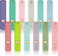 12 Pcs Phone Grip Strap Telescopic Finger Strap Bracket Portable Phone Finger Ki