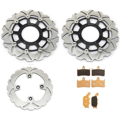 Front Rear Brake Disc Rotors Pads for Honda CB 900 F HORNET 2002-2007 CB900F