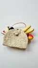 Vintage Barbie  Suburban Shopper #969 Straw Fruit Basket Purse Tote