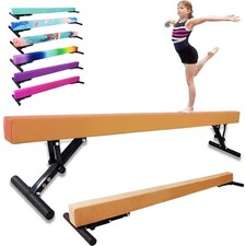 Adjustable balane Beam for Kids - 8FT Gymnastics Beam - high and Low Floor Be...
