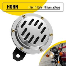 Universal 12V Chrome Motorcycle Classic Horn Motorbike Scooter Slit Horn 110Db