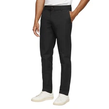Banana Republic Men's Slim-Fit Flat Front Pants, Black , 32 x 34