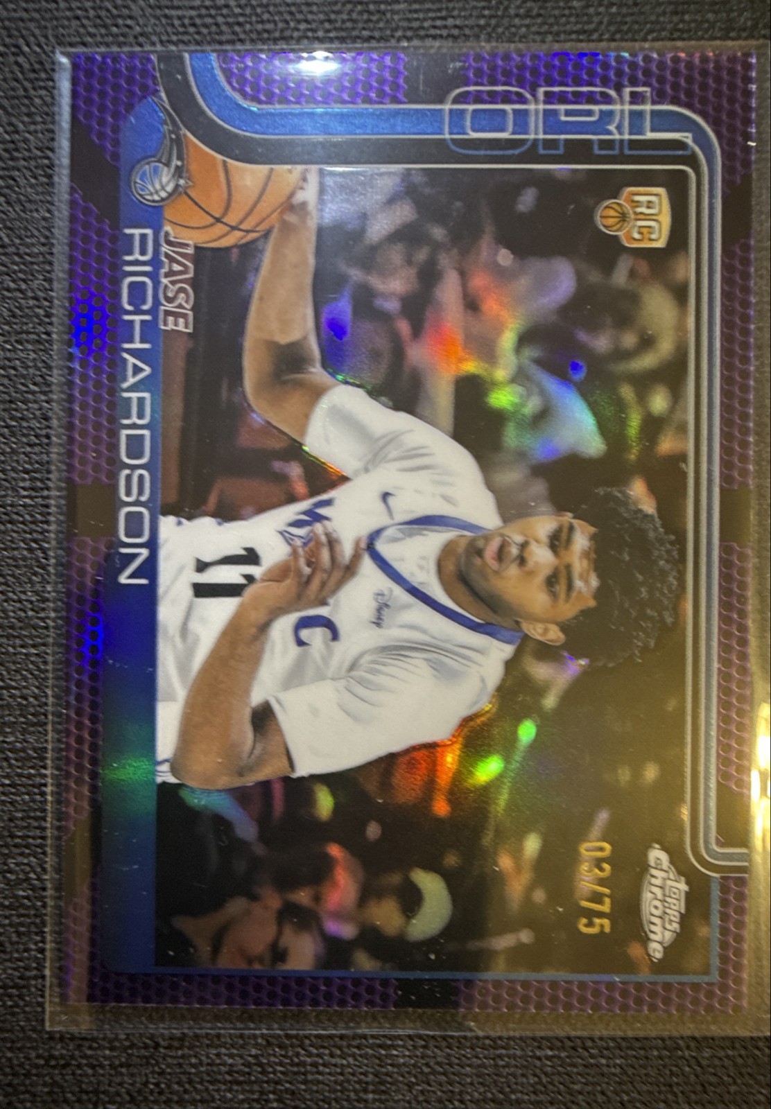 2025-26 Topps Chrome - Jase Richardson #275 Purple Refractor /75 (RC)