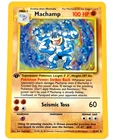 Pokémon Base Set - Machamp - 1st Edition Holo Rare WoTC - MP - 8/102