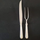 Towle Sterling Silver 2 pc. Roast Carving Set Candlelight Pattern 13.25" Knife