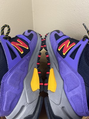 New Balance X-Racer Trail Bodega Black/Purple Size 11- Lightly Worn, No Box