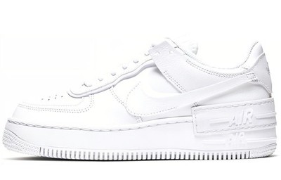 Nike Air Force 1 Low Shadow Triple White Women's - CI0919-100 Ship Now