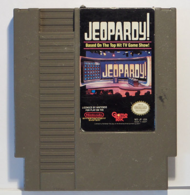 Jeopardy (Nintendo NES, 1985) Cartridge w/Case - Tested