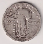 1926 STANDING LIBERTY QUARTER 25¢ COIN 90% SILVER UNITED STATES OF AMERICA USA