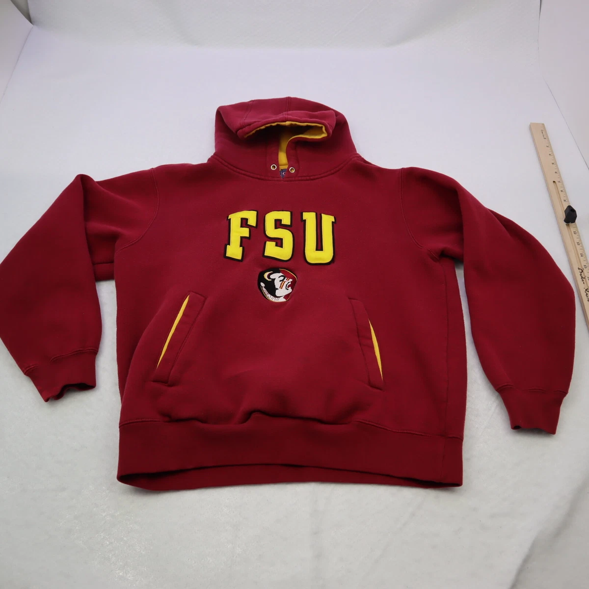 Team Edition Apparel Hoodie Mens Small Pullover Sweatshirt FSU Seminoles Red