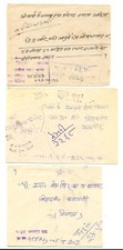 INDIA -NEPAL -6 x COVER --F/VF---@3
