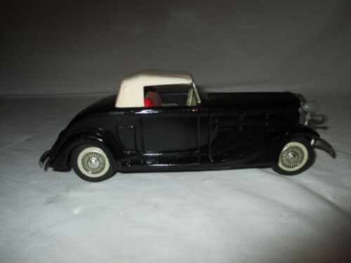 BANDAI 1933 CADILLAC BLACK  TIN LITHO FRICTION CAR - JAPAN  - Afbeelding 1 van 5
