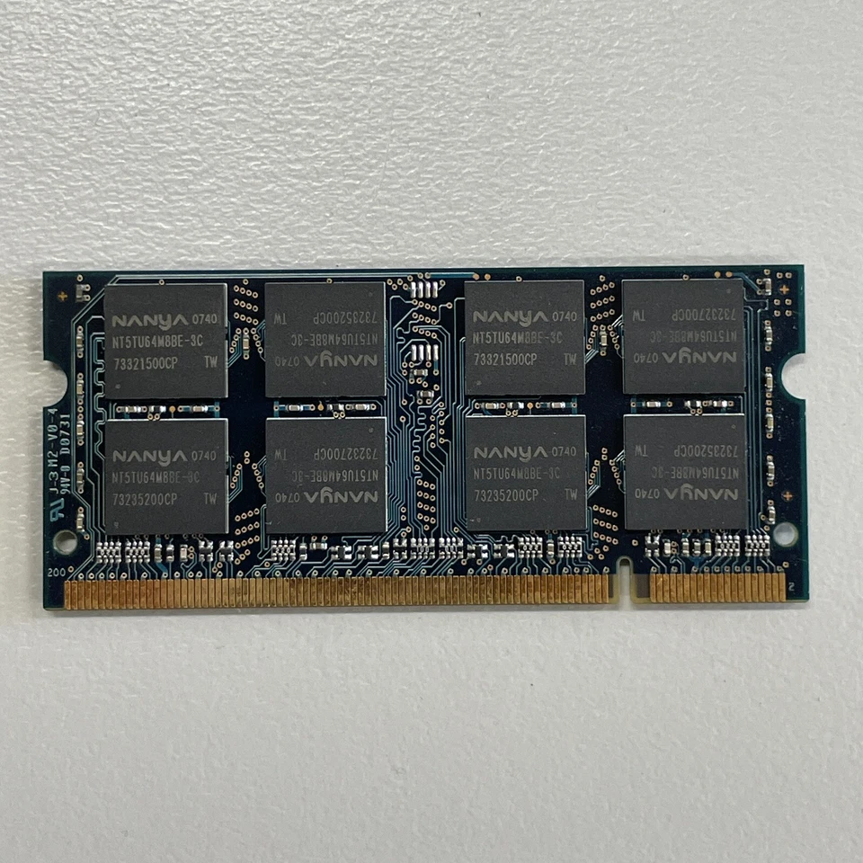 Nanya 1GB DDR2 RAM PC2-5300 667MHz non-ECC Unbuffered SODIMM NT1GT64U8HB0BN-3C - Image 3 of 3