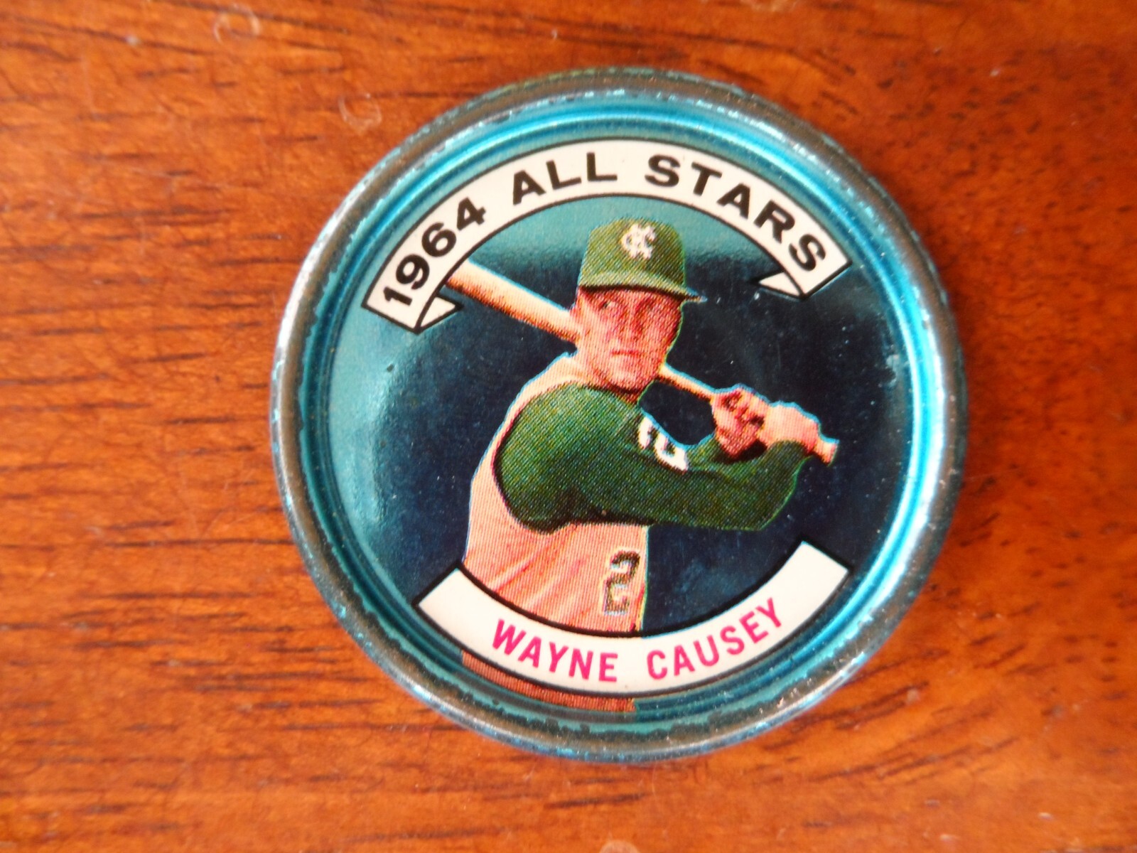 1964 TOPPS BASEBALL COIN #161 WAYNE CAUSEY ATHLETICS N.L. ALL-STAR U-4537