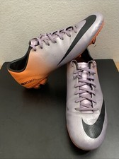 vintage Nike Mercurial victory IV FG boots 555613-508 Purple/Orange Men Sz 11.5