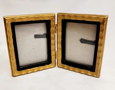 Double Hinged Modern Scallop Gold Black Frame 2 X 3